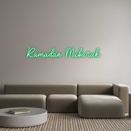 Custom Neon: Ramadan Mubar...