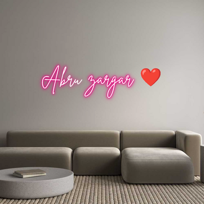 Custom Neon: Abru zargar ❤️
