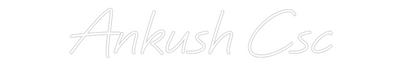 Custom Neon: Ankush Csc