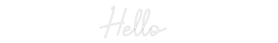 Custom Neon: Hello