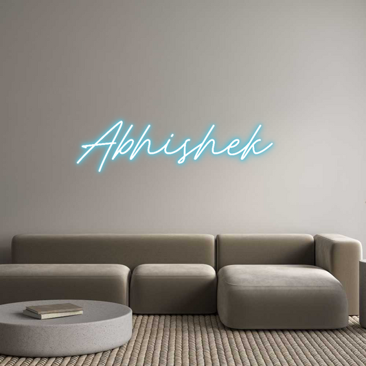 Custom Neon: Abhishek