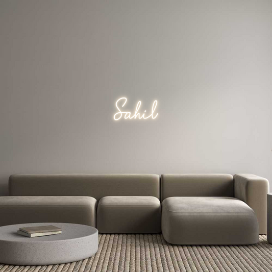 Custom Neon: Sahil