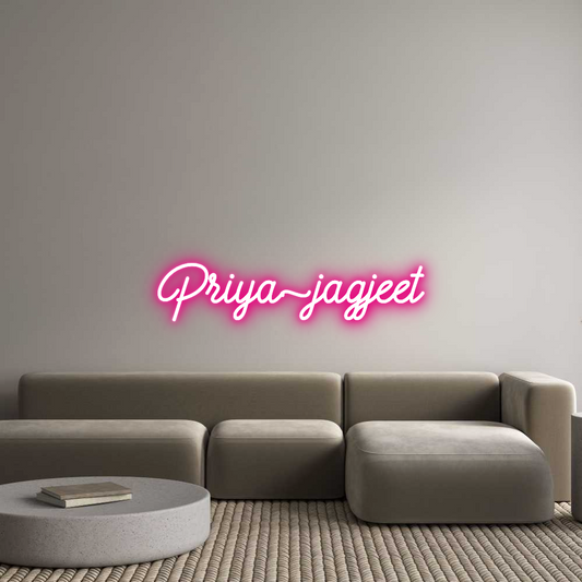 Custom Neon: Priya~jagjeet