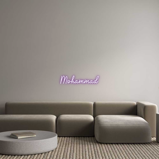 Custom Neon: Mohammad