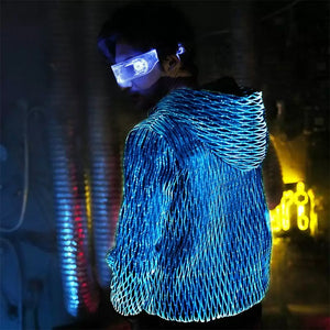 Glo Sports Jacket, Zip Up Hooded Jacket for Men: Cool and Trendy Design