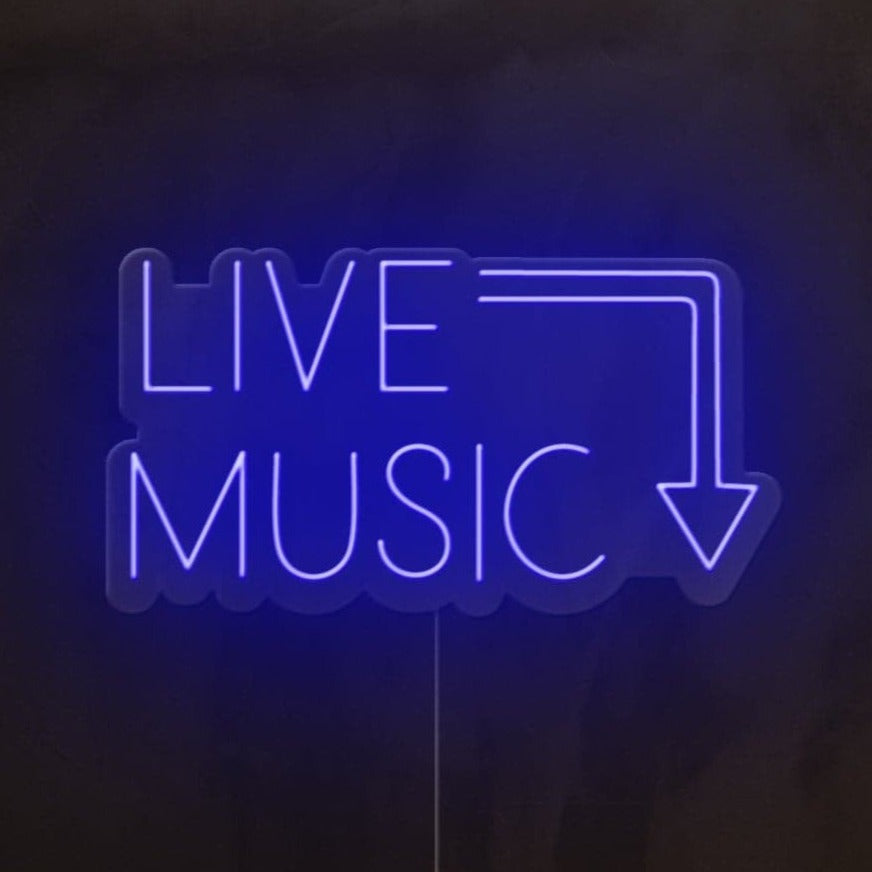 Live Music Neon Sign