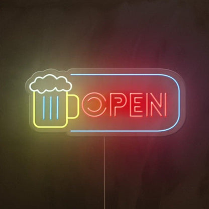 Open Neon Sign