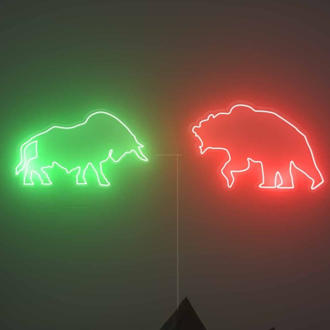 Bear Bull Neon Sign