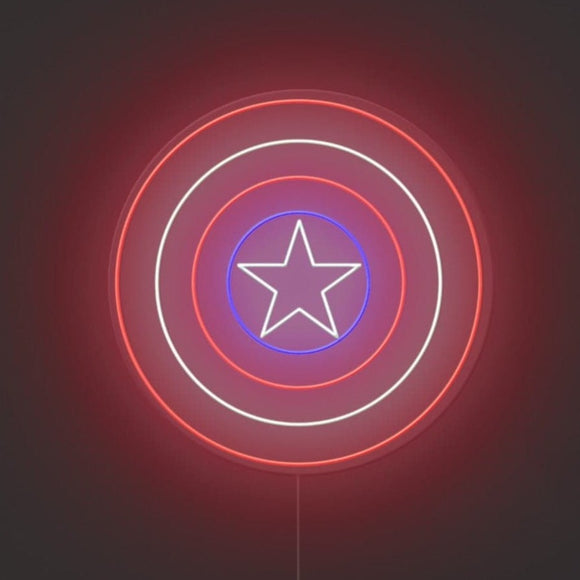 Captain Shield Neon Sign