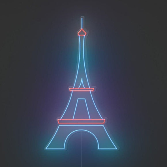 Eiffel Tower Neon Sign