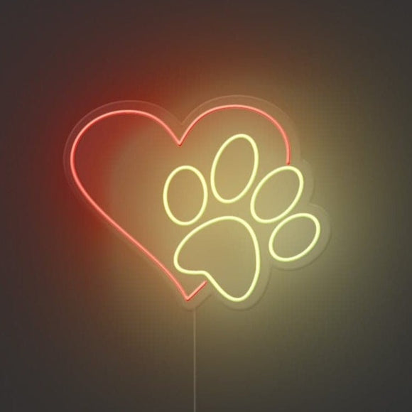 Paw Neon Sign
