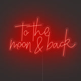 To The Moon And Back Neon Sign