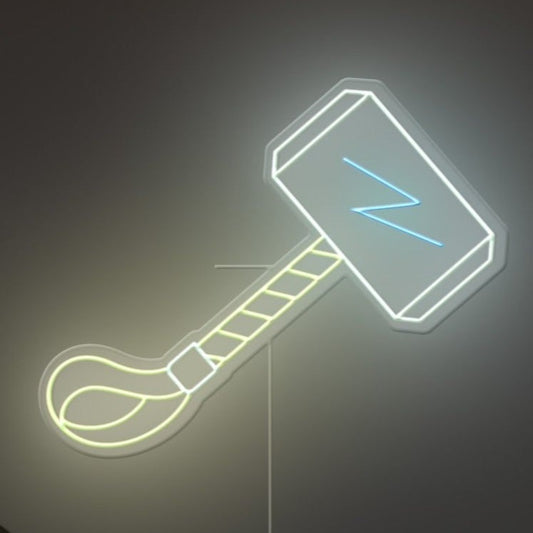 Thor Hammer Neon Sign