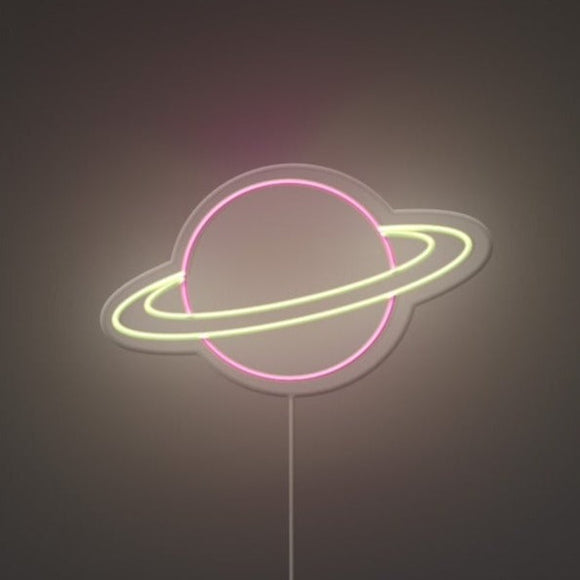 Saturn Neon Sign