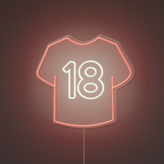 Jersey No.18 Neon Sign