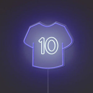 Jersey No.10 Neon Sign