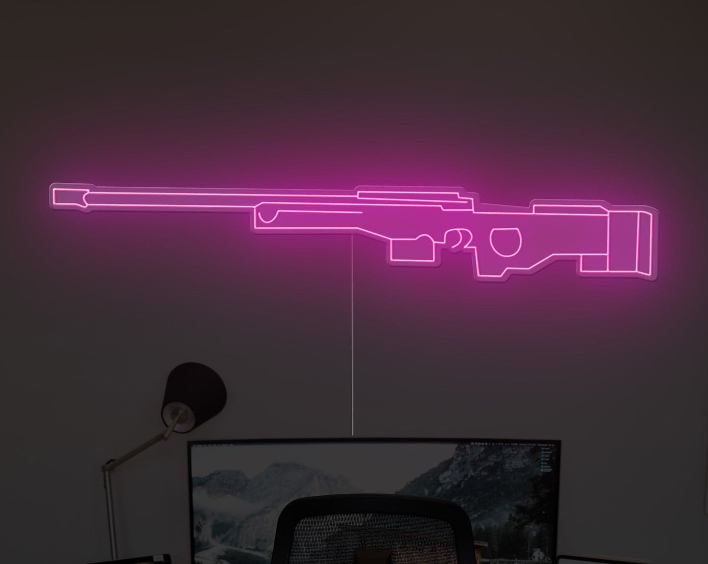 AWM Gun Neon Sign