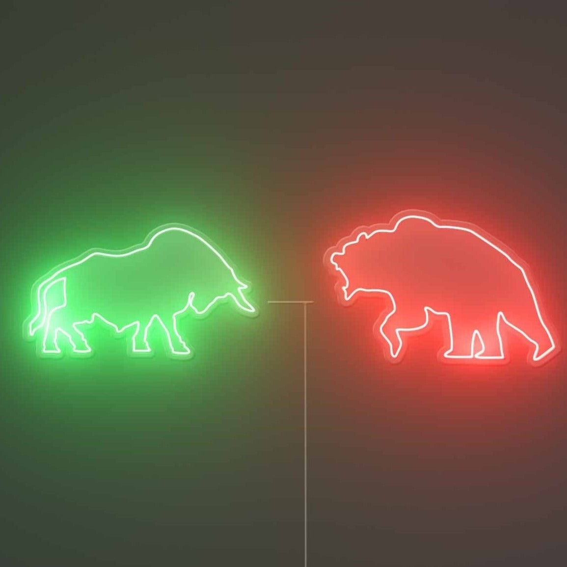 Bear Bull Neon Sign