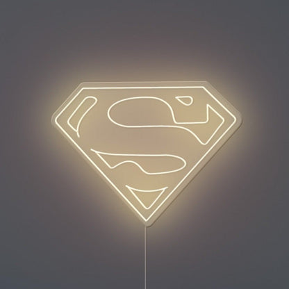 Superman Logo Neon Sign