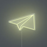 Paper Rocket Neon Sign