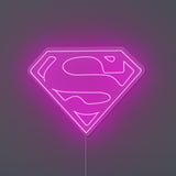 Superman Logo Neon Sign