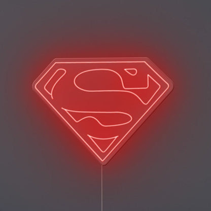 Superman Logo Neon Sign