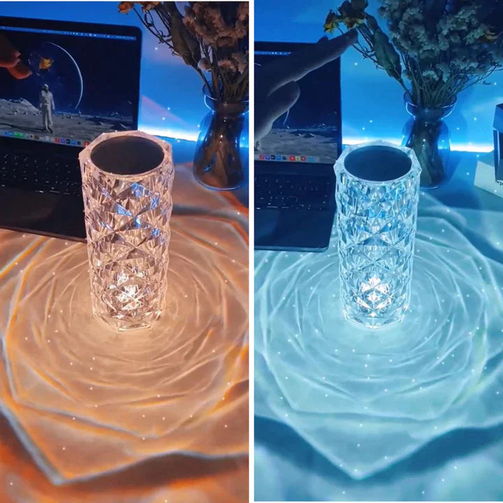 LED CRYSTAL ROSE TOUCH LAMP
