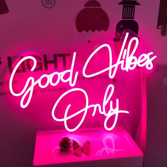 GOOD VIBES ONLY NEON SIGN